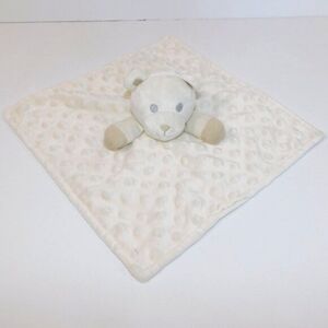 Kidgets White Cream Nubby Teddy Bear Security Blanket Baby Lovey Nunu Chikitoe